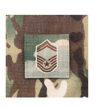 Air Force 7 Color OCP Rank with hook - Senior Master Sergeant (SMSgt/E8) - 2 pack