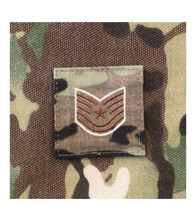 Air Force 7 Color OCP Rank with hook - Technical Sergeant (TSgt/E6) - 2 pack