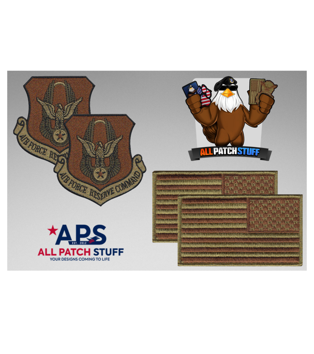 Air Force Reserve Command (AFRC) / US Flag OCP Patch Bundle
