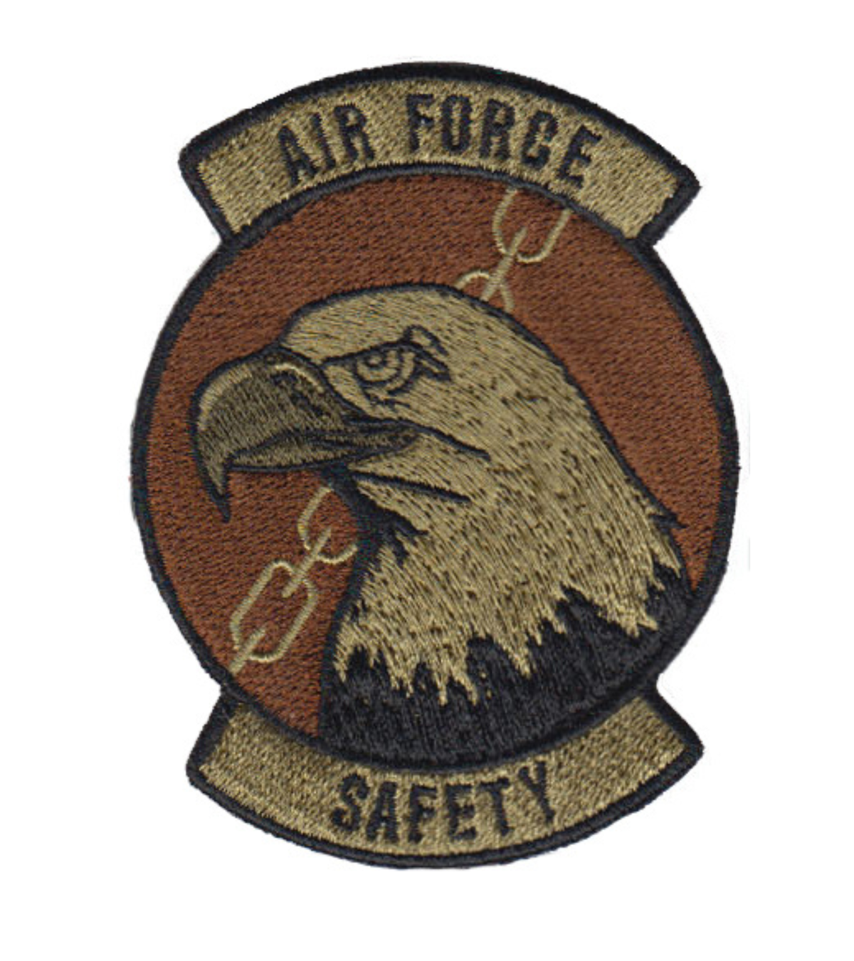 Air Force Wing Safety Badge OCP Spice Brown Patch