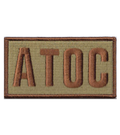 Air Terminal Operations Center (ATOC) Shoulder Identifier Multicam/OCP Patch - 2 Pack