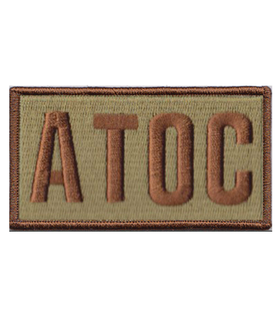 Air Terminal Operations Center (ATOC) Shoulder Identifier Multicam/OCP Patch - 2 Pack