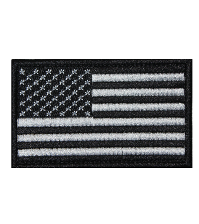 American Flag Black Patch