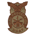 USAF Fire Protection Assistant Chief (3 Bugles) Multicam/OCP Patch