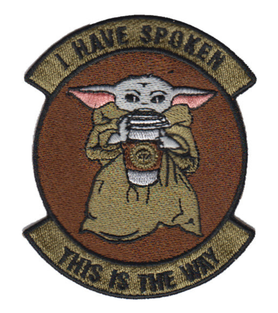 BABY YODA GLOW IN THE DARK PATCH - Coffee Cup