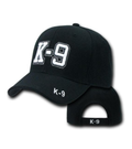 Baseball Cap / Hat - K-9 / K9 Black
