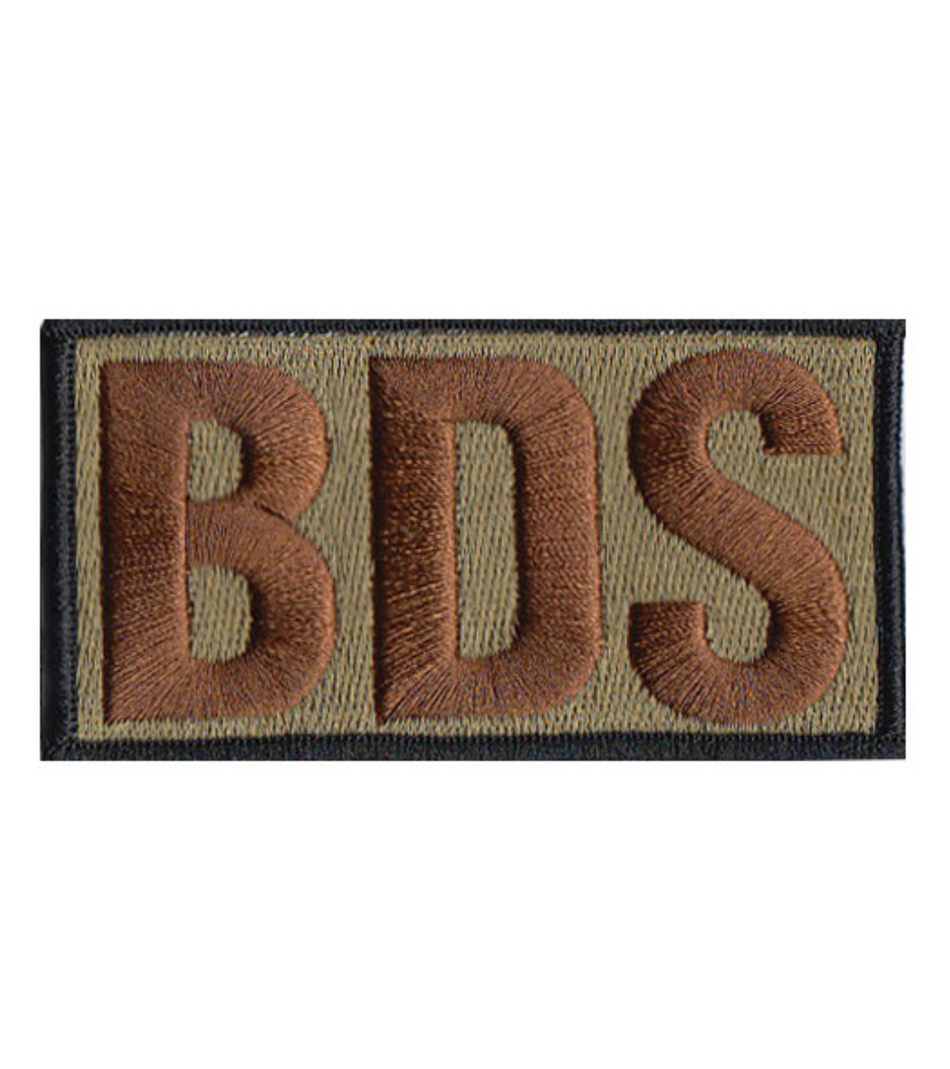 Black Border Base Defense Squadron Shoulder BDS OCP Patch