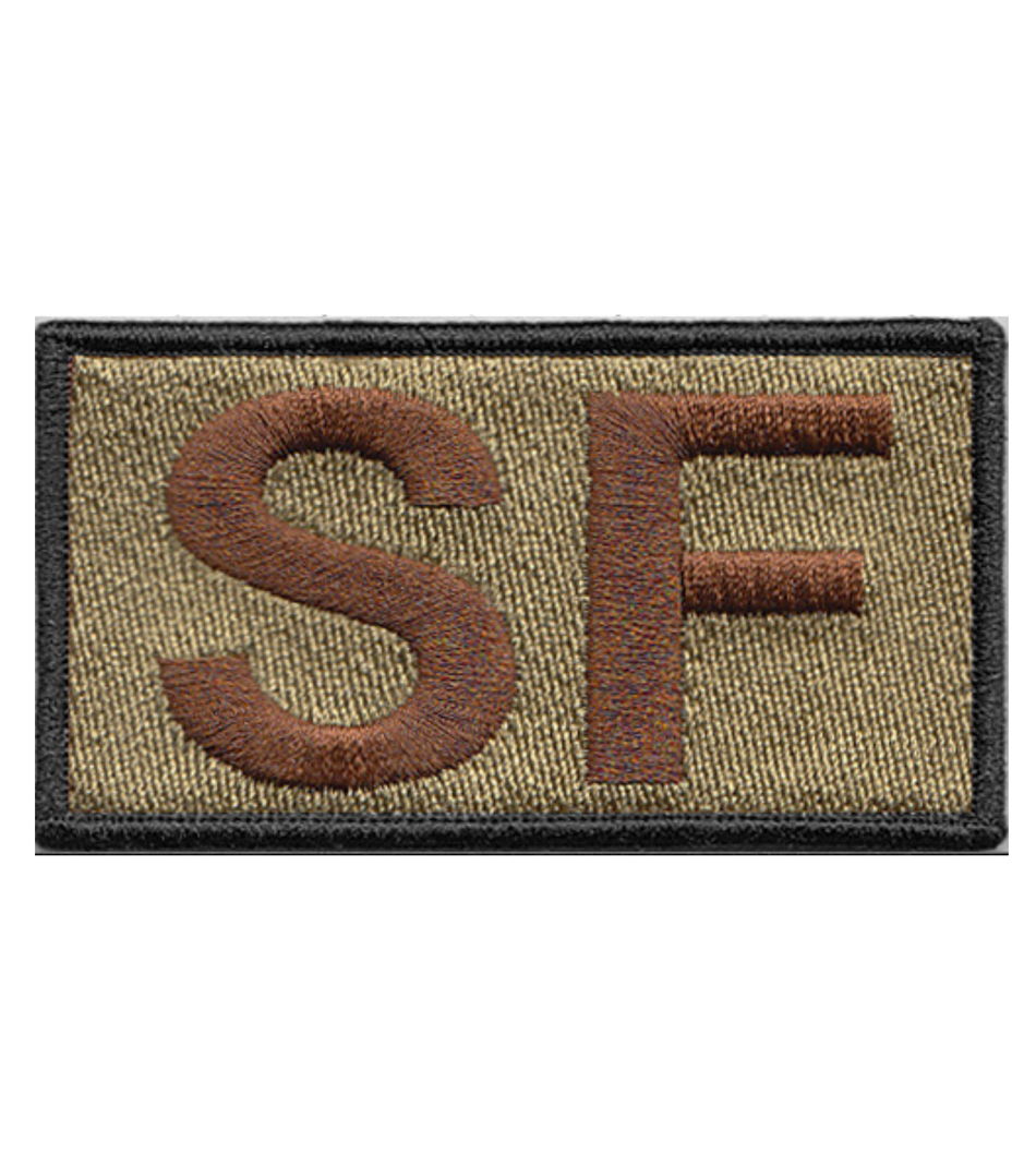 Security Forces (3P0X1) Black Border Shoulder SF OCP Patch Identifier