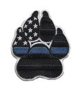 Blacked Out US K-9 / K9 Paw with TBL