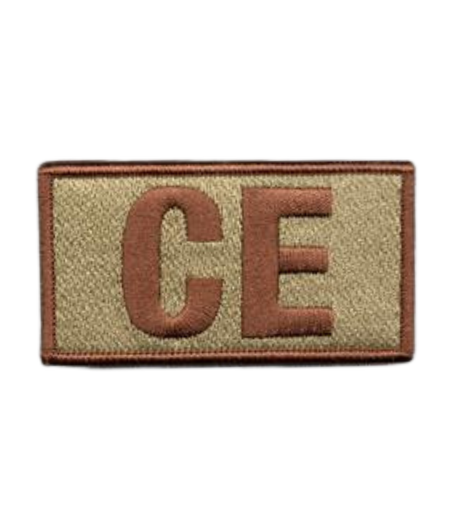 Civil Engineer Officer (32EX) CE Shoulder Identifier Multicam OCP Patch