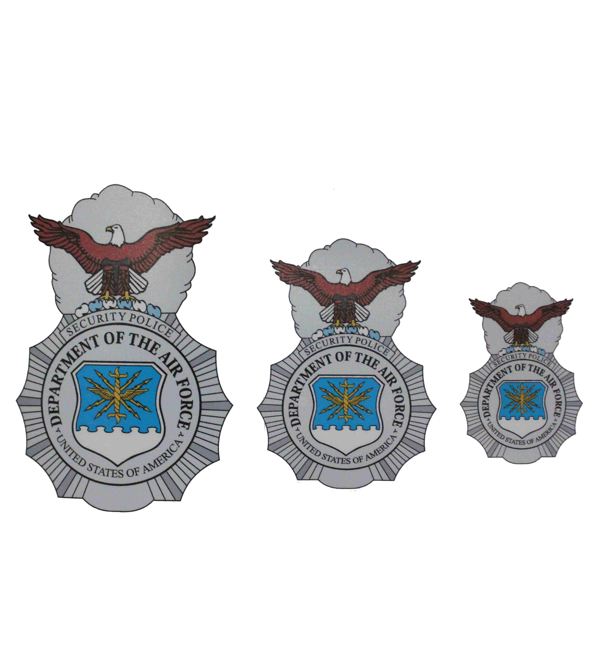 Colored Security Police / Security Forces Badge Sticker