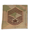 Custom Air Force 3 Color OCP Enlarged Rank with hook - Chief Master Sergeant (CMSgt/E9)