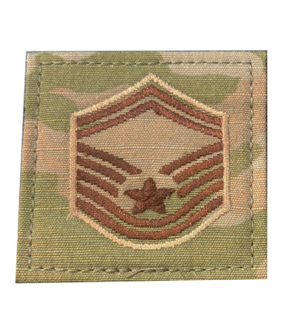 Custom Air Force 3 Color OCP Enlarged Rank with hook - Senior Master Sergeant (SMSgt/E8)