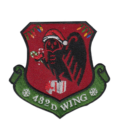 Custom Holiday 432D Wing Morale Color Patch