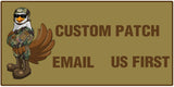 Custom ABS-G Name Tag Badge with AFOSI Shield in OCP Multicam - alternate view