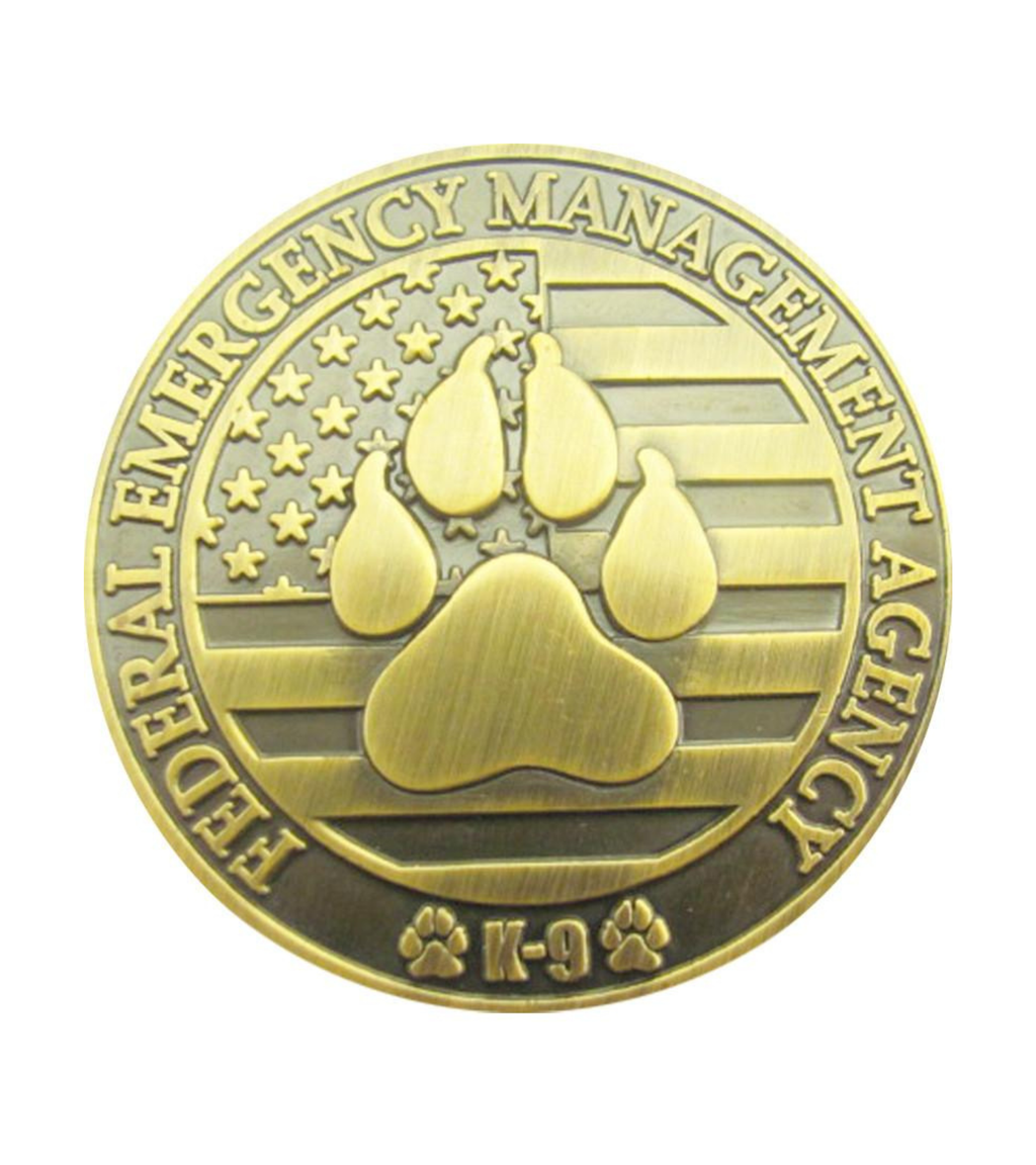 FEMA K-9 / K9 Challenge Coin - Department of Homeland Security