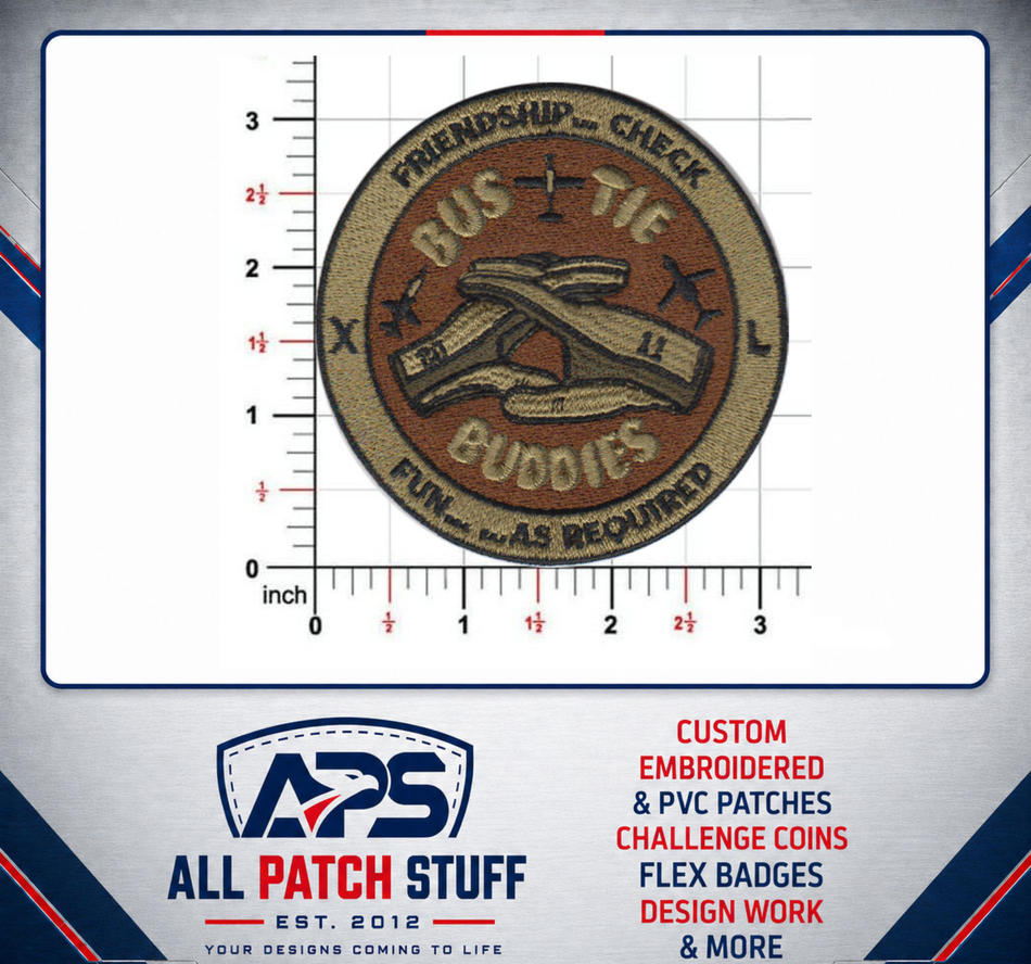 Friendship Check Custom Embroidered Patch