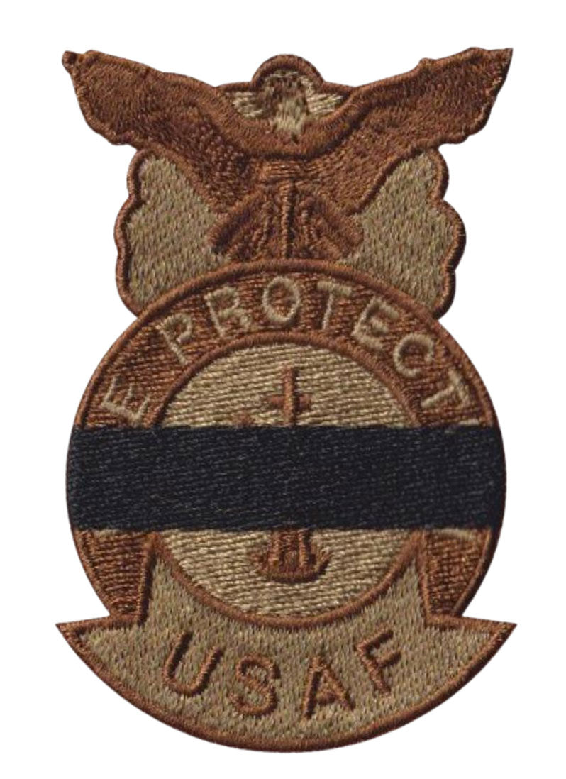 USAF Fire Protection Badge with Black Band OCP Patch