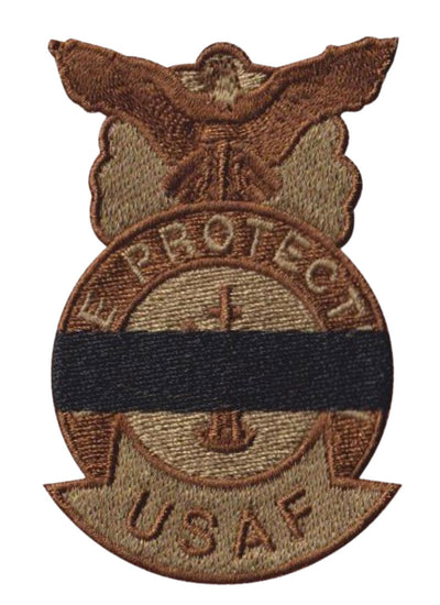 USAF Fire Protection Badge with Black Band OCP Patch