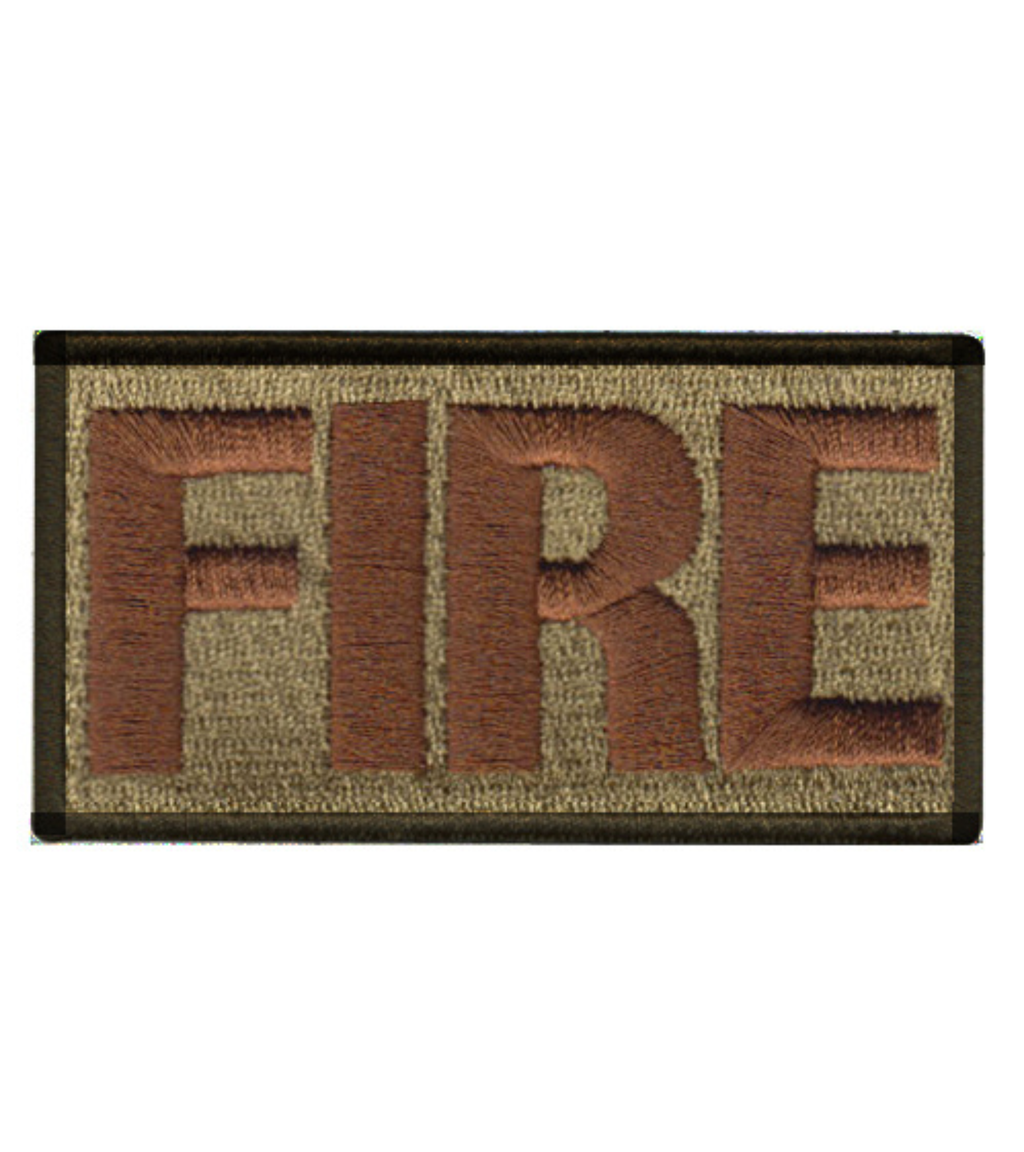 Fire Department (FIRE) Shoulder Identifier Multicam/OCP Patch - 2 Pack