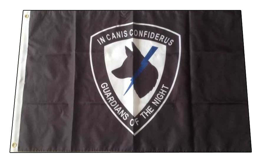 Guardians of the Night Flag White - alternate view