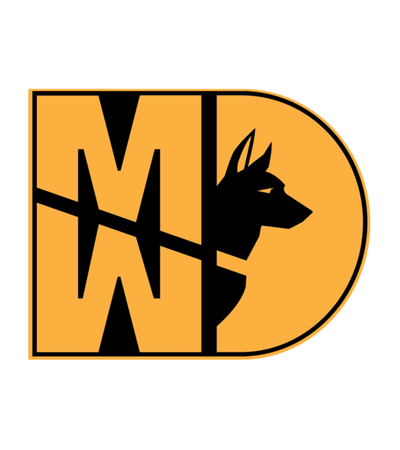 31 Kilo / 31K Army MP K-9 / K9 MWD Sticker - Gold Letters