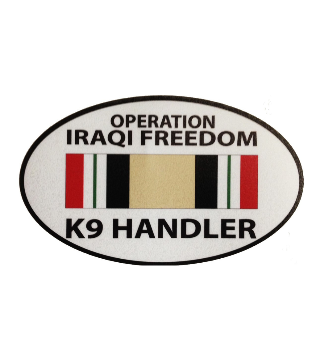 Iraq K-9 / K9 Handler - Operation Iraqi Freedom Sticker