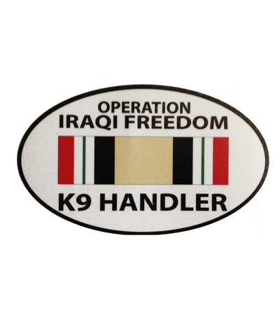 Iraq K-9 / K9 Handler - Operation Iraqi Freedom Sticker