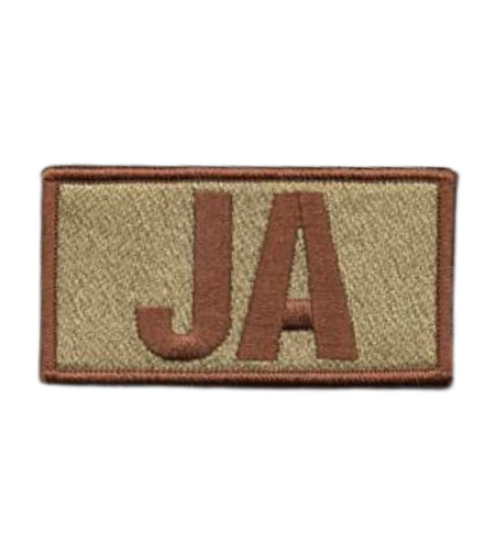 Paralegal / Judge Advocate (5J0XX / 51JX) JA Shoulder Identifier Multicam OCP Patch