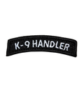 K-9 / K9 Handler Tab Black Patch - 2 Pack