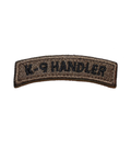 K-9 / K9 Handler Tab Brown Patch - 2 Pack
