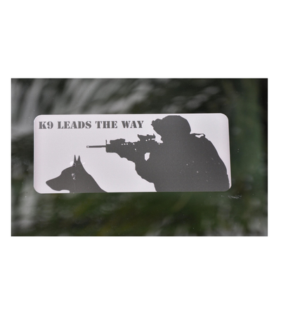 K-9 / K9 Leads the Way Sticker