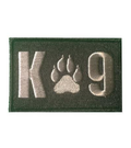 K-9 / K9 Rectangle Black in Grey Thread Patch