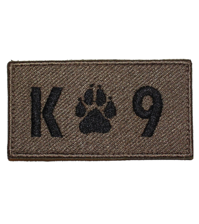 K-9 / K9 Rectangle Brown Patch