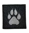 K-9 / K9 Square  Paw Black Patch