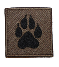 K-9 / K9 Square Paw Brown Patch