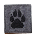 K-9 / K9 Square Paw Light Grey Patch