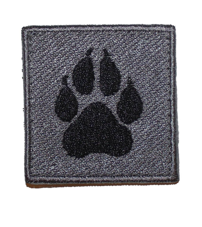 K-9 / K9 Square Paw Light Grey Patch