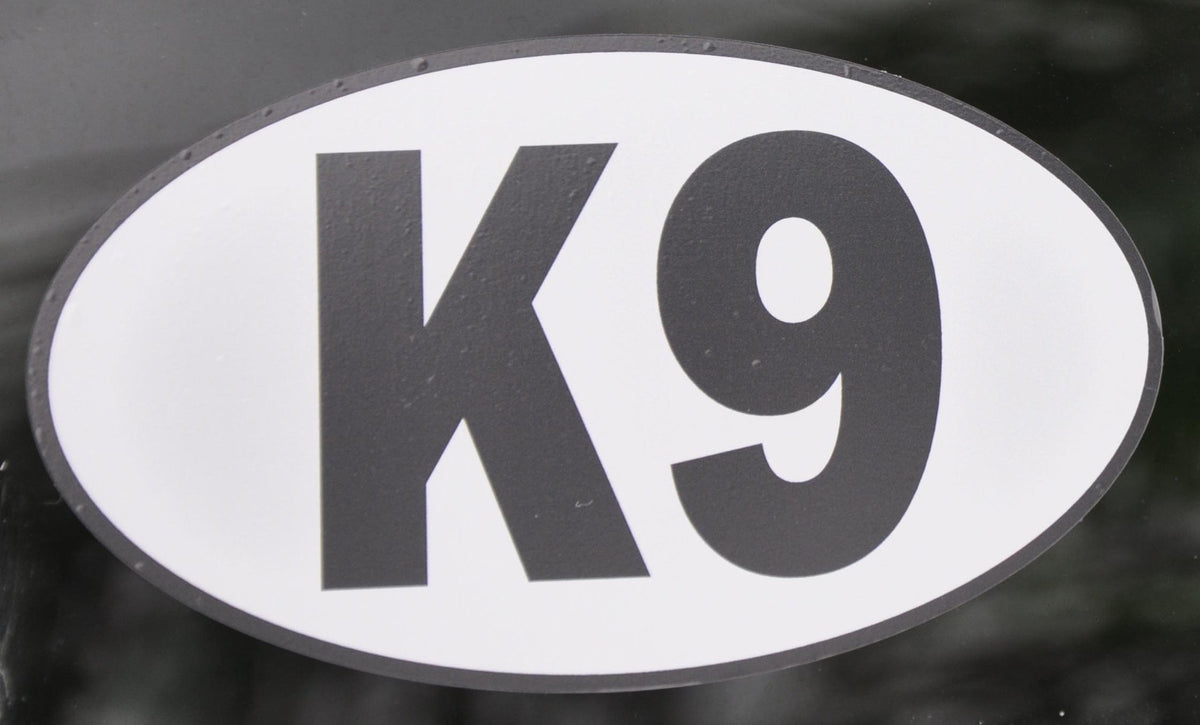 K-9 / K9 Oval Sticker - alternate view