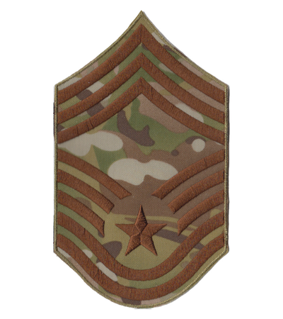 Large Chief Master Sergeant (CMSgt) USAF OCP Rank Patch