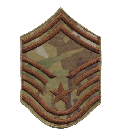 Large Senior Master Sergeant (SMSgt) USAF OCP Rank Patch