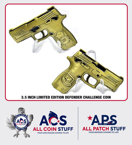 Custom Security Forces M18 Defender Challenge Coin