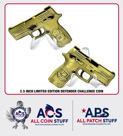 Custom Security Forces M18 Defender Challenge Coin