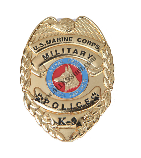 Marine Corps USMC MP K-9 / K9 Badge / Coin