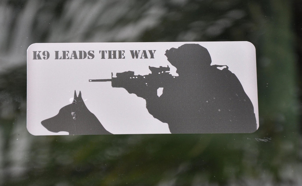 K-9 / K9 Leads the Way Sticker - alternate view