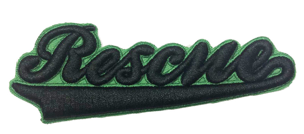 Rescue Word Black Patch - 2 Pack