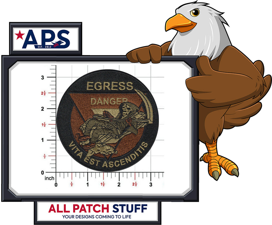 Egress Danger Custom Embroidered Patch