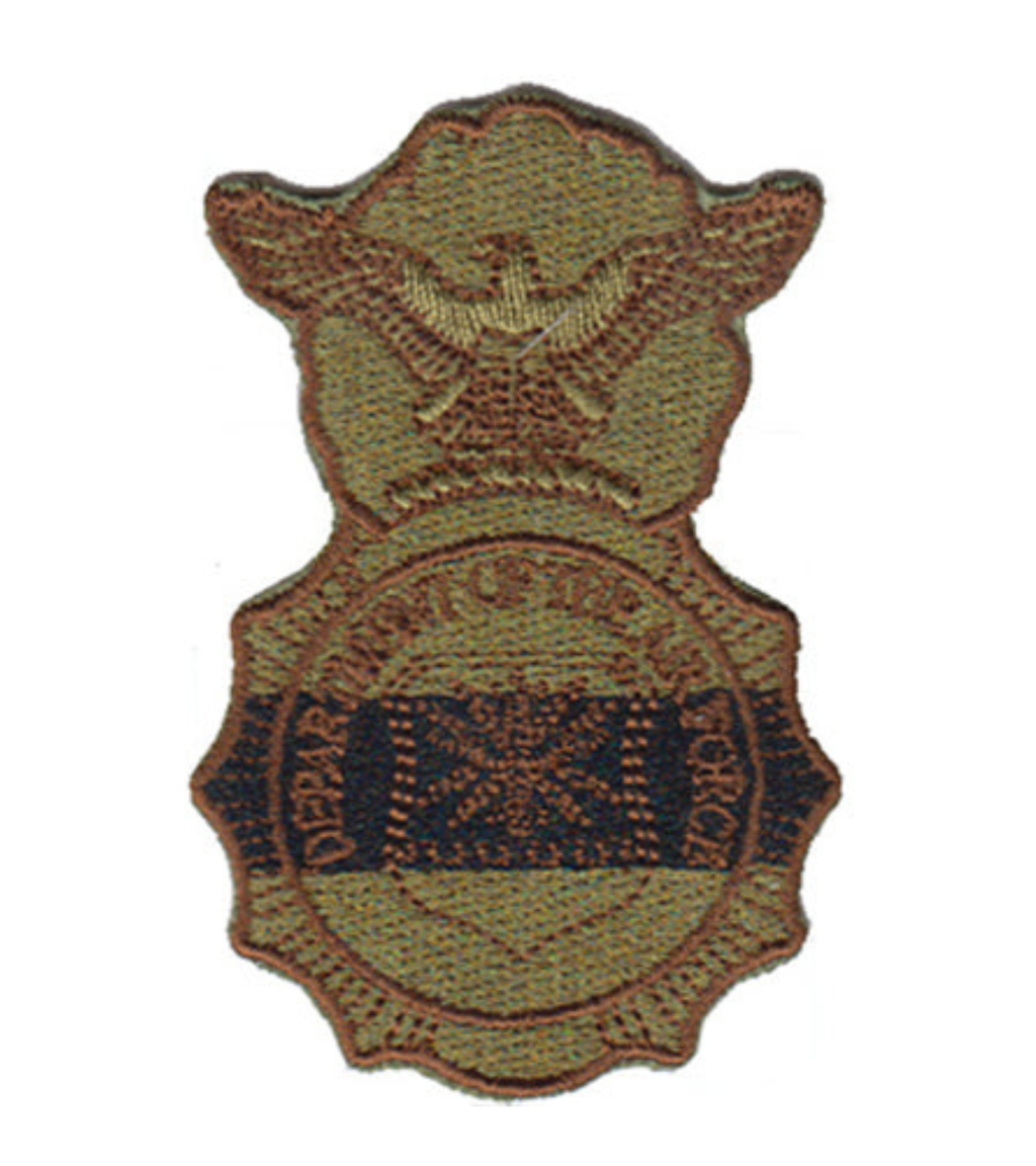 Security Forces Badge w/Black Line Spice Brown Patch