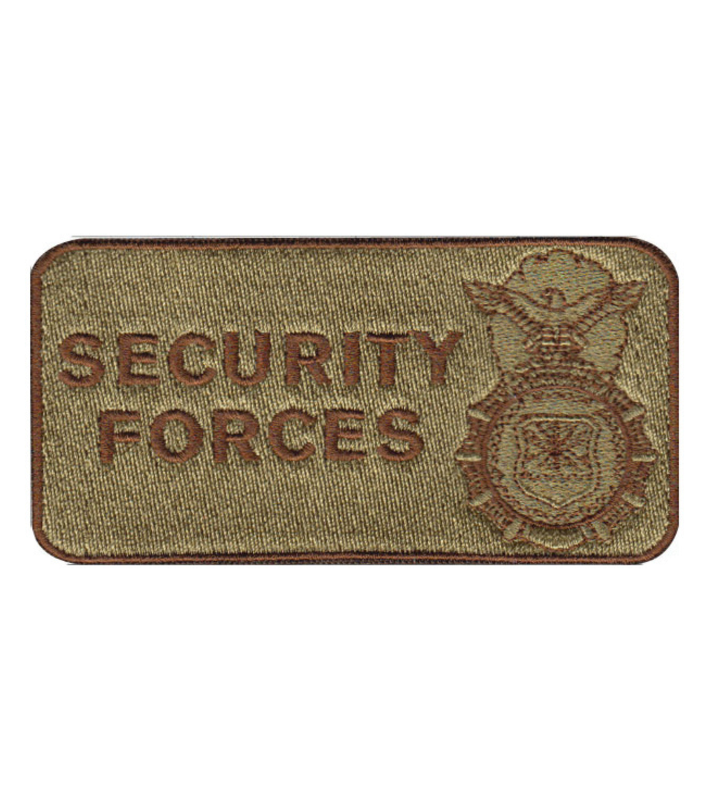 Security Forces Rectangle Gear Identifier w/Spice Brown Thread