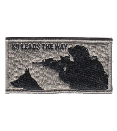 Shooter - Grey K-9 / K9 Leads the Way Patch